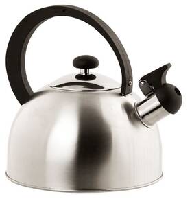 Hds Trading Corp Tk44081 Home Basics Stainless Steel Whistling Stovetop Tea Kettle 2.5l 10.5cups Capacity