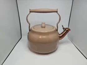 93551183 Hearth & Hand With Magnolia Teapot Copper Accents Tan - And Joanna Gaines