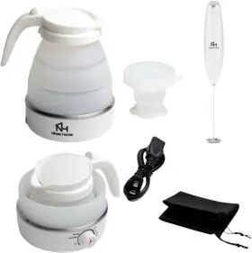 Zbtw-6 Heiguan Nikao Home Foldable Electric Kettle Plus Milk Frother And Cup Portabl