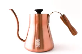 Hibou 670221767053 Pour Over Kettle - Copper Coated Integraded Thermometer For Exact Tem