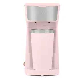 09101112 Holstein Housewares Personal Coffee Maker With 14oz Travel Mug 1 Cup Pink