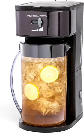 Homecraft 214129845613 3-quart Iced Coffee And Tea Maker With Filter Basket Flavor Enhancer