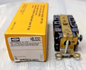 Hbl5292 Hubbell Duplex Outlet 15a 125v Brown Heavy Duty Industrial Grade