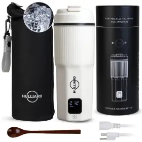 Hulliard 198715671278 Travel Electric Kettle - 316 Stainless Steel Portable Tea And Water Heat