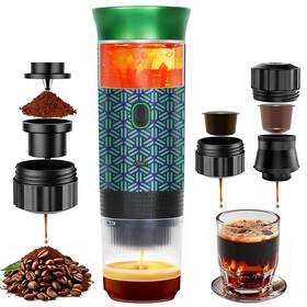 Hx Heclx 729545168135 Coffee Maker Gift Set For Portable Travel Green