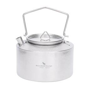 Ibasingo Usa-ti3099d 1l 1000ml Titanium Pot Ultralight Camping Tea Coffee Water Kettle Non-& Coa