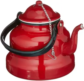 Ibili 411922004106 Inch Roja Enamelled Steel Stovetop Kettle Red 1 Litre