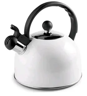 610425b Ibili Cafeteria Silbante 2.5l Whistling Kettle Brand New White