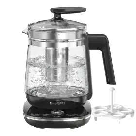 Icookpot 768274919793 1200w Electric Kettle 1.5l Borosilicate Glass Tea Hot Water For Coffee Or Bpa