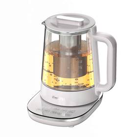 Icookpot 768274919830 1500w Titanium Hot Tea Maker Glass Electric Kettle With Infuser And Temperature