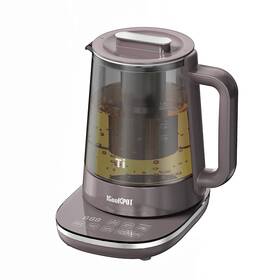 Icookpot Ysh15 58 Aj-ta3 Titanium Hot Tea Maker Glass Electric Kettle With Infuser And Temperature Con
