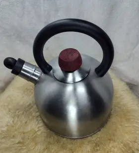 B-1845 Ikea Vattentat Hot Water Tea Kettle Pot Stainless Steel 2 Liters Silver - Nice