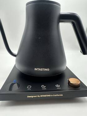 Intasting Ek-018 0.9l Gooseneck Electric Kettle Temp Control Timer Keep Warm Black