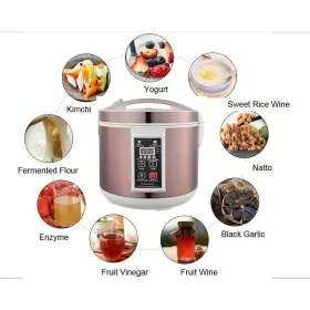 024038 Intsupermai Multi-functional Health Pot Black Garlic Yogurt Natto Sweet Rice Wine Fruit-used