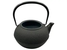 11720 Iwachu Nanbu Ironware Arare Iron Kettle Black 0.9l Induction Compatible No Lid