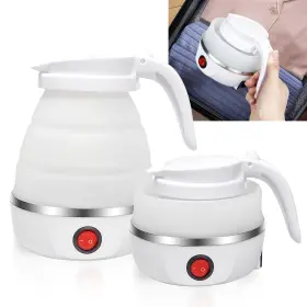 Janqee 794697724485 Foldable Electric Kettle For Travel Portable Collapsible 600ml With A