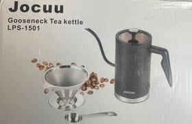 Jocuu Lps-1501 Gooseneck Tea Kettle With Stainless Steel Filter And Scoop