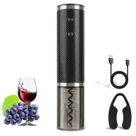Jxavo Kpq-tm01 Electric Wine Opener Rechargeable Bottle 7 4.5cm Black