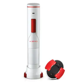 K.bro 749354668466 Rechargeable Electric Wine Opener Corkscrew Medium White