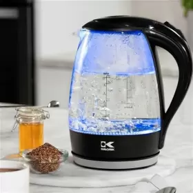 Hhb1748a Kalorik 1.7 Liter Glass Water Tea Kettle With Blue Led