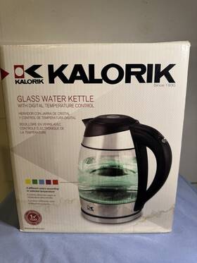 Kalorik Jk42656bk Jk 42656 Bk 1.8l Digital Water Kettle With Color Led Glass - Black