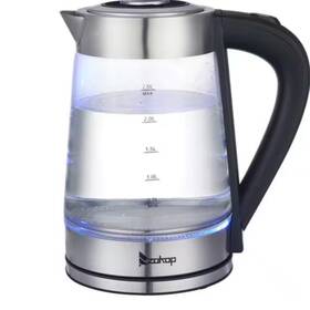 Karl Home 744110239492 10.4-cup Glass And Stainless Steel Electric Kettle