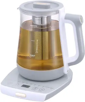 Tys-a1 Kasrech Electric Kettle 1.8 Litre Glass Portable Tea Smart Touch Screen Stainles