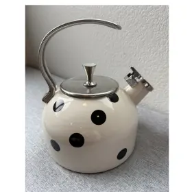 848874 Kate Spade New York Lenox Whistling Polka Dot Tea Kettle 2 Quart Gas/electric
