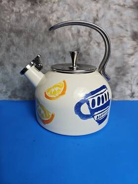 Kate Spade New York 882864647092 Vintage And Lenox Tea Kettle Pretty Pantry 2.5 Quart 865101