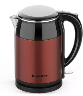 Xh-w171 Keebar Electric Tea Kettle Stainless Steel 1.8l Double Wall Cool Touch Auto Shut-off