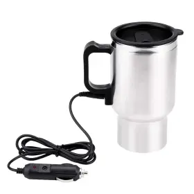Keensoygewf0rus7 Keenso 12v Car Cup Travel Heating 450ml Stainless Steel Kettle Coffee M