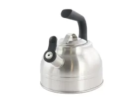 510119687m Kenmore Elite 2.3 Quart Stainless Steel Whistling Tea Kettle In Silver 1bb-0132