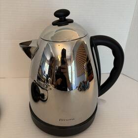 Kenwood 2147-8 Electric Kettle Stainless Steel Silver Black Base. Persona