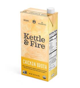 Kettle & Fire 0850010613413 And Organic Chicken Broth 32 Oz
