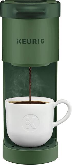 Keurig 611247398470 K-mini Single Serve K-cup Pod Coffee Maker Featuring An Evergreen