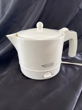 Smx001a Kitchen Gourmet Vtg 1990s Electric Kettle Ivory White 7-speed 32oz 4-cup Works