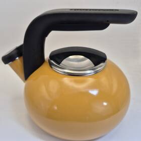 Kitchenaid Kten15 1.5 Quart Whistling Tea Pot Citrus Yellow Kettle
