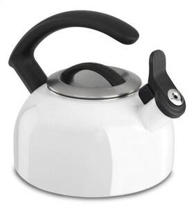 Kitchenaid Kten15anwh 1.5-quart Remv Lid Tea Kettle Whistle /c Handle White G