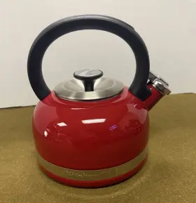 Kten200ber Kitchenaid 2 Quart Whistling Tea Kettle Empire Red Porcelain Enamel