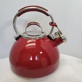 Tqq08 Kitchenaid Whistling Kettle 2 Quart Tqq 08 Red / Stainless Made In Thailand Tea