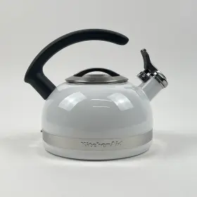 Wz616 Kitchenaid 2 Quart Whistling Tea Kettle With C Handle And Trim Band - White
