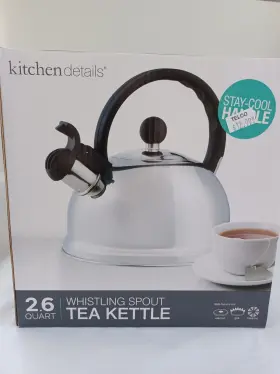 96306 Kitchendetails Kitchen Details 2.6 Quart - Stay Cool Handle Whistling Spout Tea Kettle