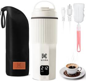 Kivra Tk001 Travel Kettle-316 Stainless Steel Portable Kettle 450ml Water Bo