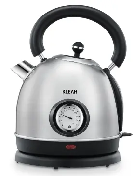 Jl-ek002 Kleah Retro Electric Water Kettle 1.8l Stainless Steel For Boiling With Tempe