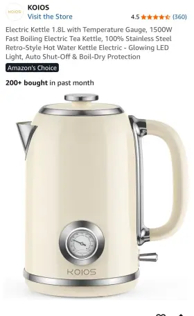 Sd-191b Koios Electric Kettle 1.8 Liter Rapid Water Heater For Coffee Tea Baby Formula Sd-191b Koios Electric Kettle 1.8 Liter Rapid Water Heater For Coffee Tea Baby Formula
