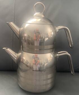 Korkmaz A091 Astra 18/10 Stainless Steel Turkish Teapot Team Induction Compatible