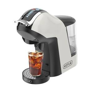 Kotlie 768365808524 Single Cup Coffee Maker Multi Capsule Machine Compatible With White