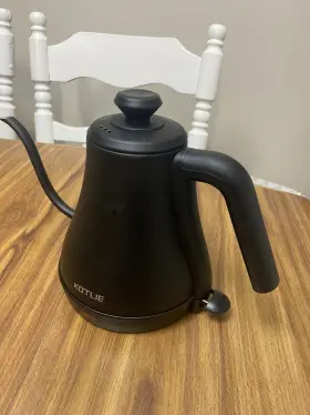 Hb-3166g Kotlie Matte Black Gooseneck Kettle With Electric Warming Element