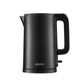 Krups B0f9xqk18z 1.5l Electric Kettle Stainless Steel Cool Touch Fast Boil Auto-off