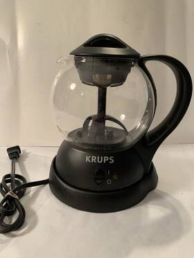 Krups Fl701 Personal Electric Black Tea Kettle Model 31 Oz Tested Works